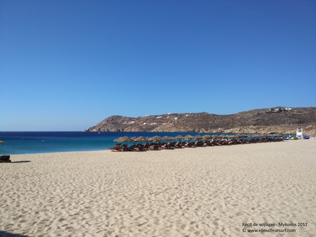 Plage Elia Beach à Mykonos