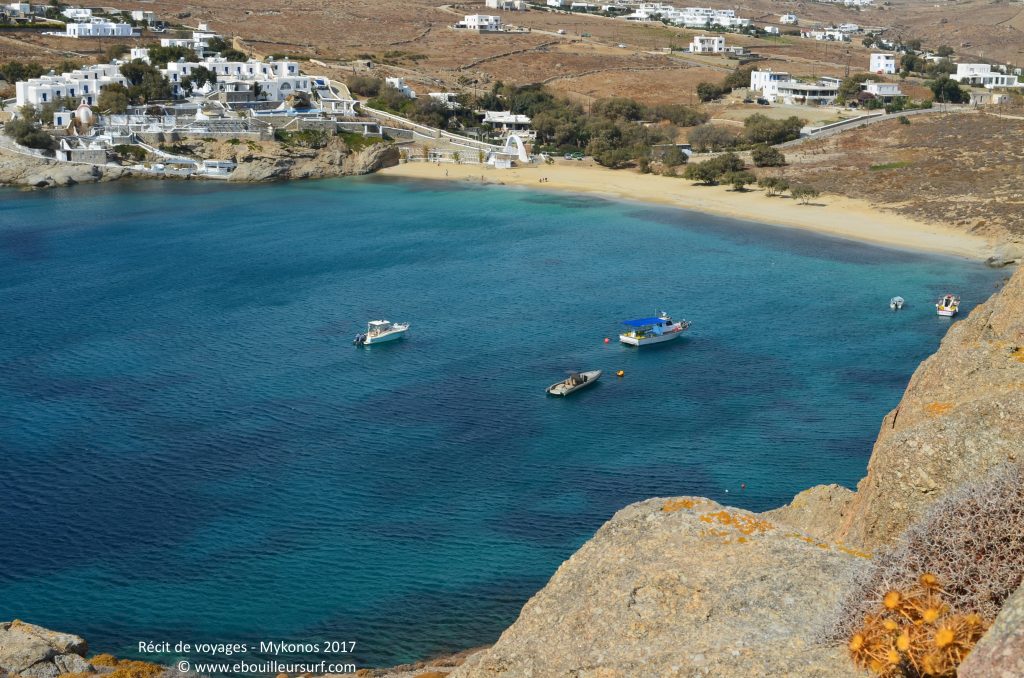 Belle crique à mykonos