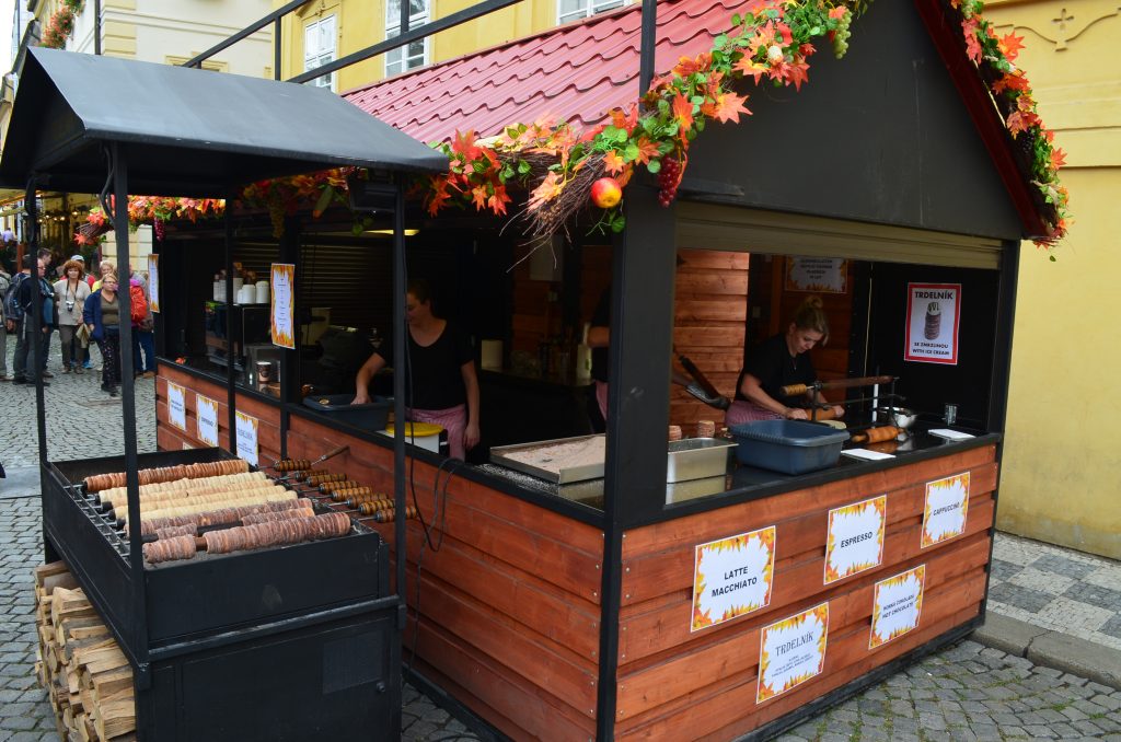 Prague - manger des trdelnik