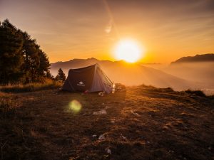 Camping en tente