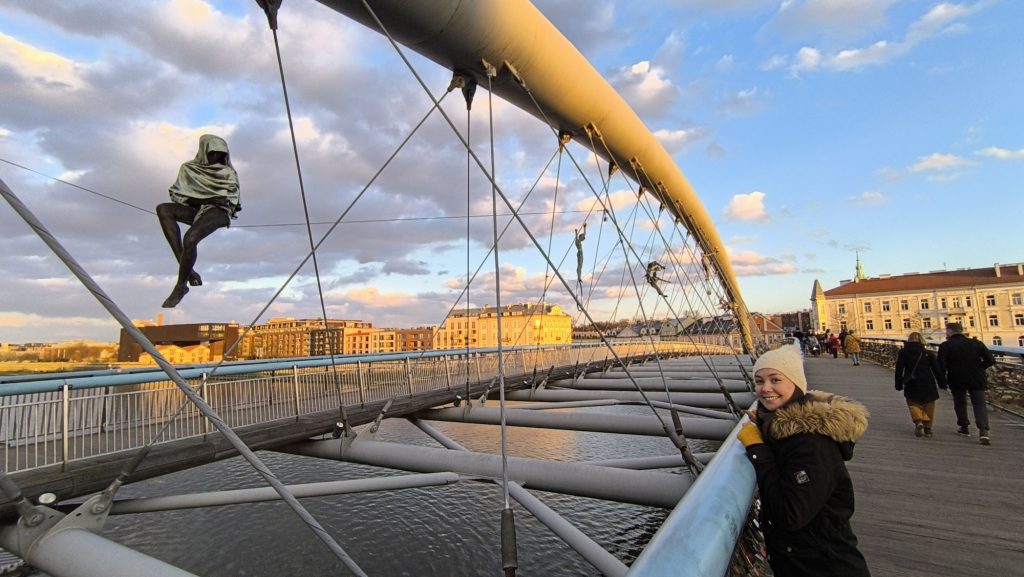 pont des scultures à Cracovie